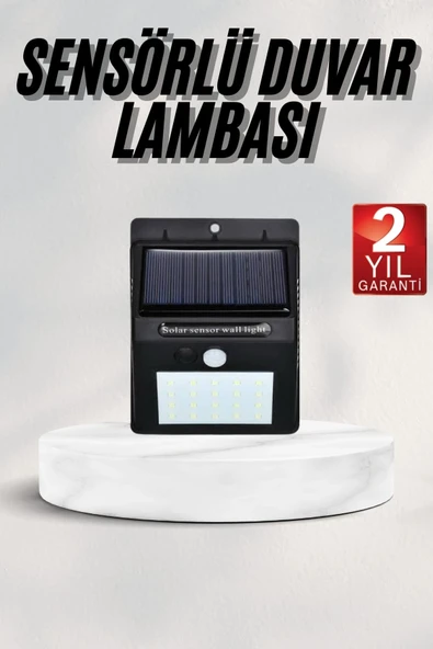 Bahçe Aydınlatması Güneş Enerjili Led Işık Lamba Sensörlü Dekoratif ürün görseli 1