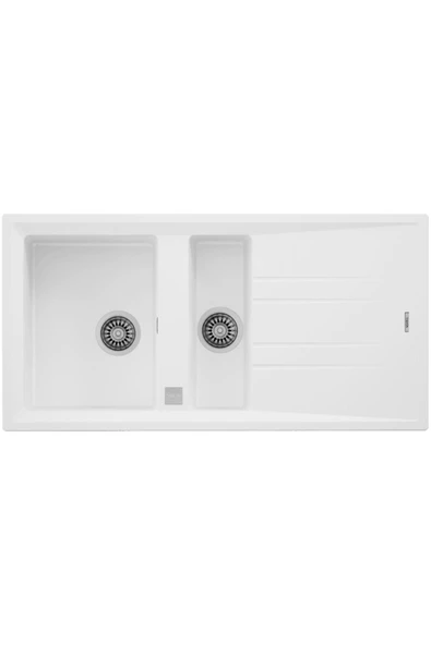 Teka STONE 60 B-TG TEZGAHÜSTÜ BEYAZ GRANİT EVYE ürün görseli 1