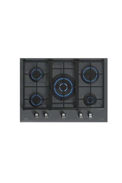 Teka GZC 75330 ST EXACTFLAME 5 GÖZLÜ GRİ 70 CM ANKASTRE GAZLI OCAK ürün görseli 1
