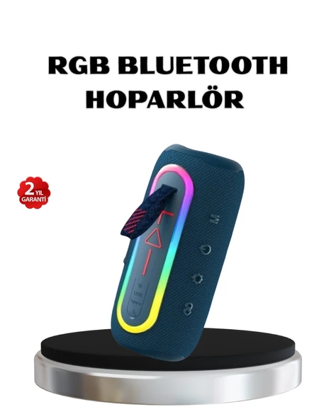 Mini Mavi Bluetooth Hoparlör Şık Görünüm ve Taşınabilir Güçlü Ses ürün görseli 1