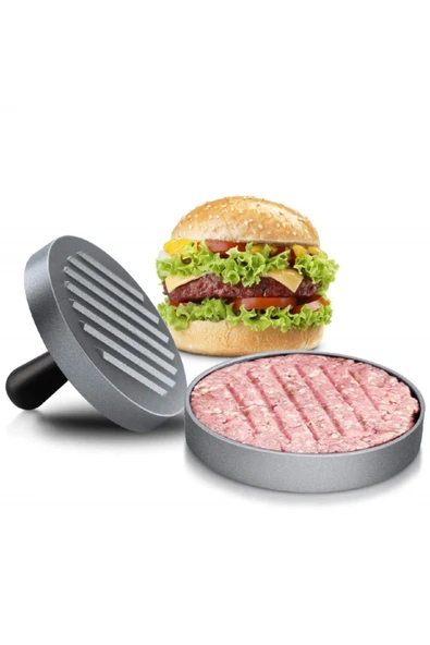 Agest Hamburger Köfte Presi Pratik Köfte Yapma Aparatı Metal Kıyma Burger Press Şekillendirici Kalıp ürün görseli 1