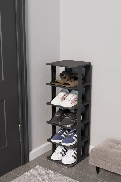 Omaş Household Product Lüx Yeni Model Modern 5 Katlı Ayakkabılık Portatif Ayakkabı Standı 5 Katlı ürün görseli 1