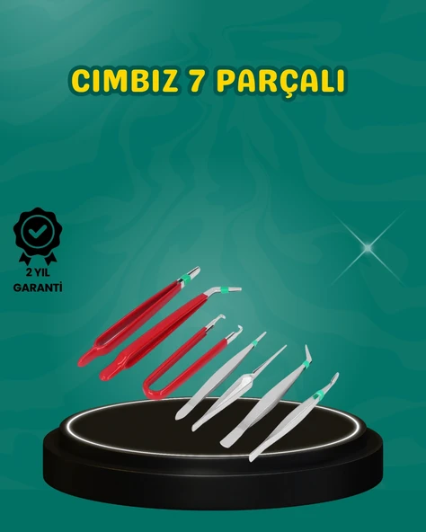 Antistatik 7 li Hassas Cımbız Takımı Manyetik Olmayan Uçlu ürün görseli 1
