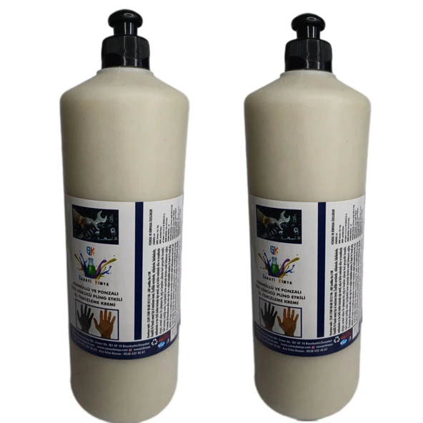 Talaşlı ponzalı  El Temizleme Kremi ( Sabunu ) 1 kg  2 ADET ürün görseli 1