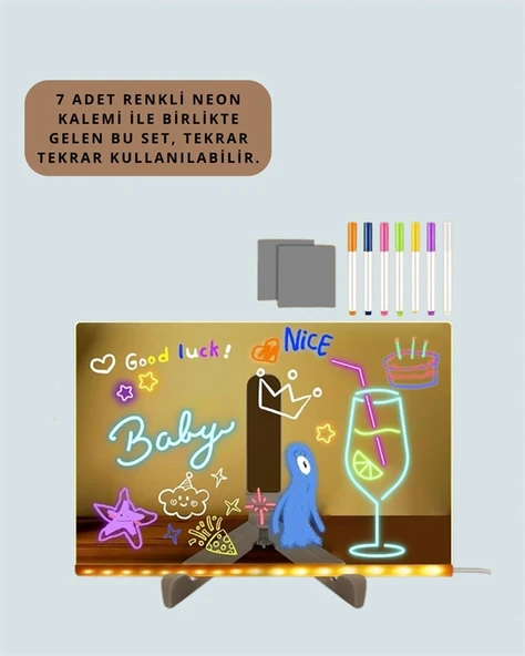 IŞIKLI YAZI TAHTASI - Resim 3