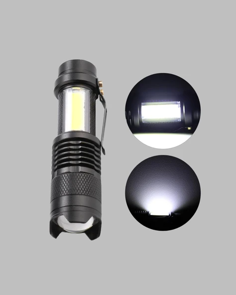 Suya Dayanıklı 4 Modlu Mini LED El Feneri - Resim 5
