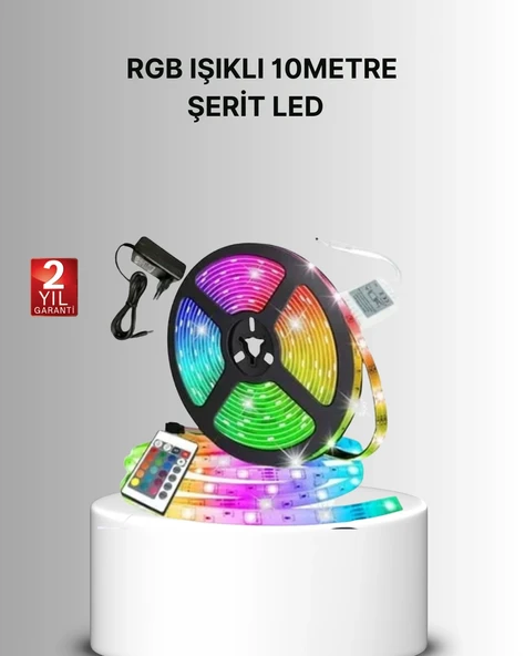 Uzaktan Kumandalı RGB Smart Şerit LED Işık Esnek ve Taşınabilir Dekorasyon ürün görseli 1
