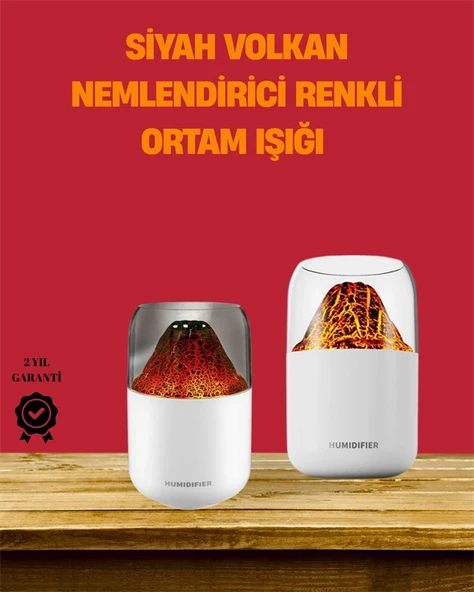 Alev Efektli Ultrasonik Difüzör - Sessiz Çalışma ürün görseli 1