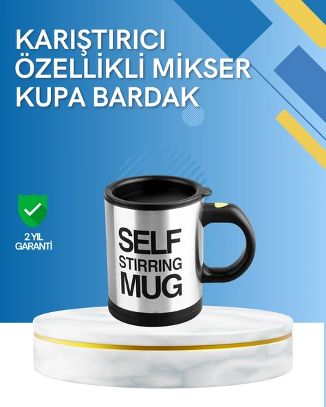 Çift Katmanlı Termos Özellikli Karıştırma Motorlu Kupa ürün görseli 1