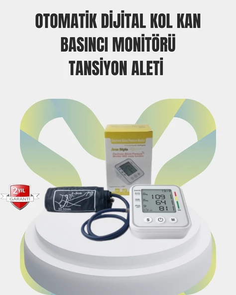 2 Kullanıcı Hafızalı USB Uyumlu Tansiyon Ölçer ürün görseli 1