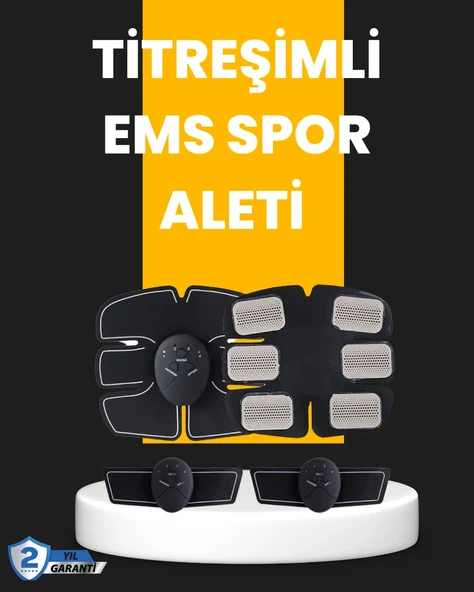 Titreşimli EMS Spor ve Fitness Cihazı Karın Kası Kol Bacak 2025 Model ürün görseli 1