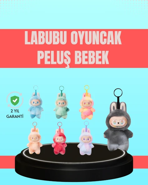 Yumuşak Kumaşlı 20 cm Labubu Peluş - 3 Yaş Üzeri Uygun ürün görseli 1