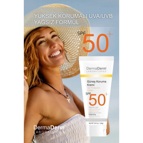 Dermaderm Güneş Koruma Kremi Spf 50+ Faktör 100 Ml - Yüksek Koruma ürün görseli 1