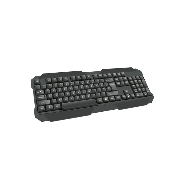 Kablolu Oyuncu Klavyesi USB Bağlantılı Gaming Klavye Siyah ürün görseli 1