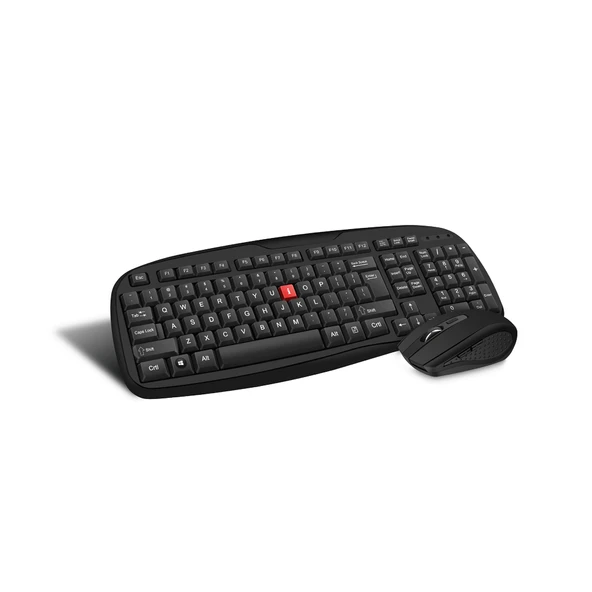 Ergonomik Kablosuz Klavye Mouse Seti 2.4GHz Wireless Multimedya Set ürün görseli 1