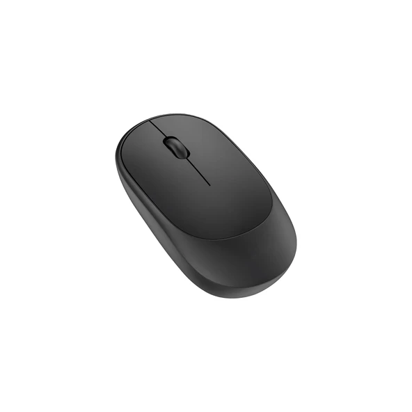Kablosuz Optik Mouse 2.4GHz Wireless Nano Alıcılı Ergonomik Siyah ürün görseli 1