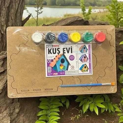 Kumtoys Ahşap Kuş Evi - Resim 4