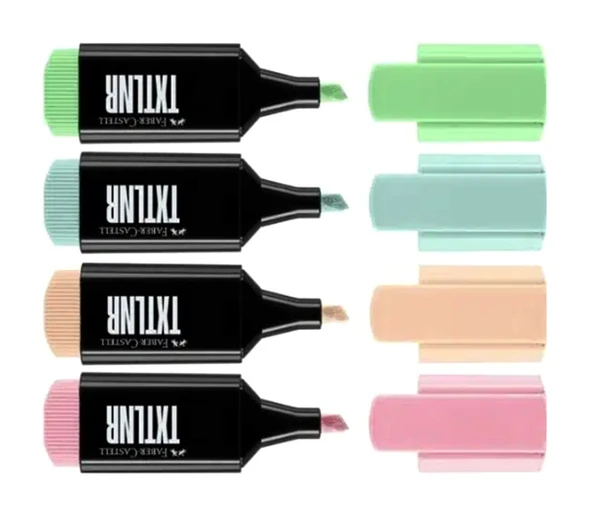 Faber Castell Fosforlu Kalem Mini Textliner Pastel 4 Renk ürün görseli 1