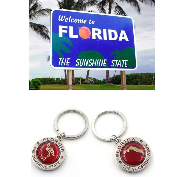 Florida Sunshine State Anahtarlık - Resim 3