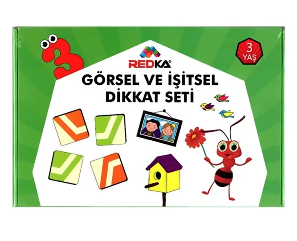Redka Görsel ve İşitsel Dikkat Seti 3 Yaş ürün görseli 1