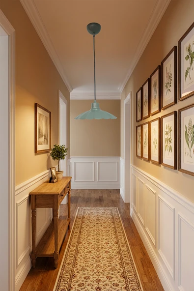 Siu Dilimli Country Tarzı Metal Sarkıt - Modern Rustik Avize - Kafe Dekoratif Aydınlatma - Mouse Grisi ürün görseli 1