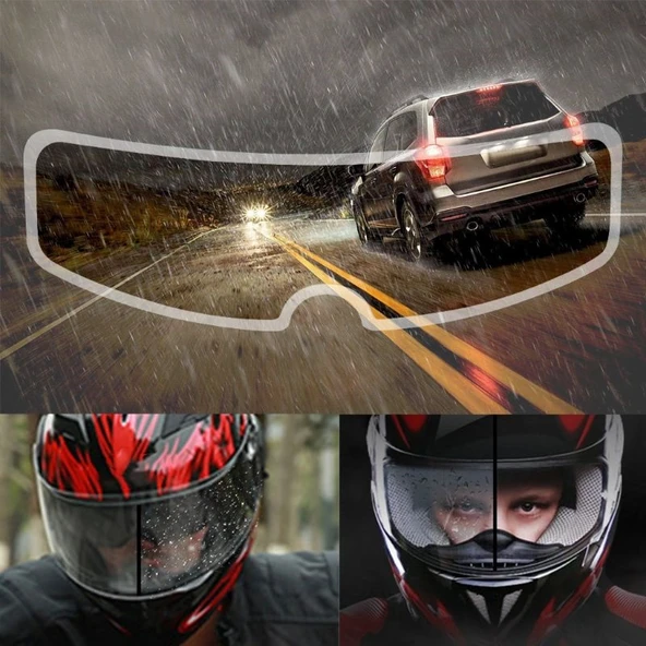 Kask Yağmur Kaydırıcı - Anti-sis Hidrofobik Film ürün görseli 1
