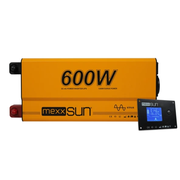 Tam Sinüs UPS İnverter  (Remote Ekran) 12V 600W ürün görseli 1