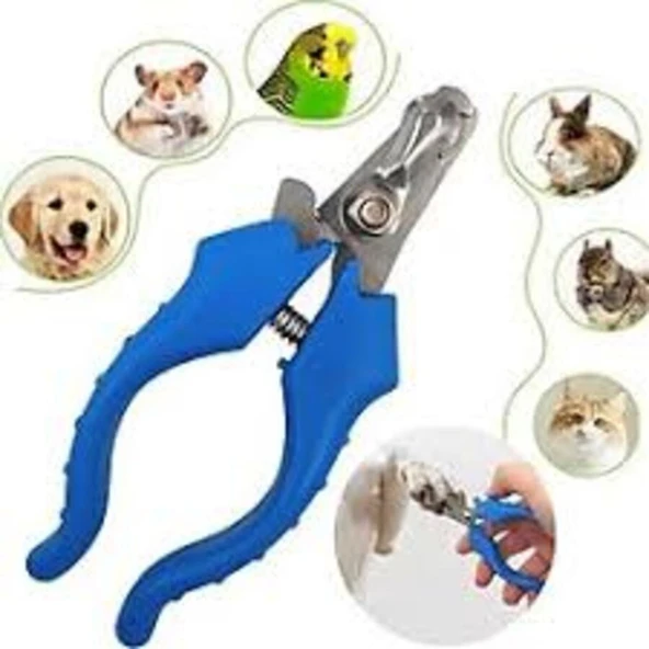 Kedi Köpek Evcil Hayvan Tırnak Makası. Paslanmaz Çelik. Ergonomik Saplı ürün görseli 1