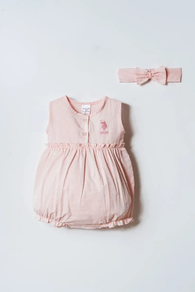 U.S. Polo Assn Kız Bebek  Tulum Pembe ürün görseli 1