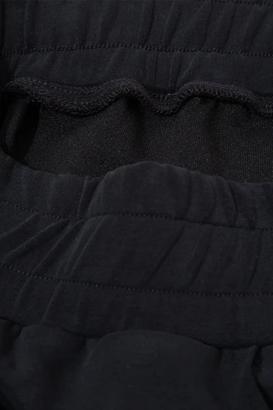 M1010634-900 MAVİ ÖRME PANTOLON - Resim 6
