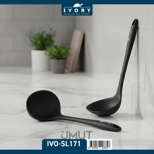Ivory Silikon Kepçe Siyah IVO-SL171 ürün görseli 1