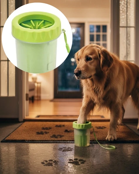 Orta Ve Büyük Irk Köpekler İçin Pati Yıkama Kabı Pratik Hijyen Çözümü ürün görseli 1
