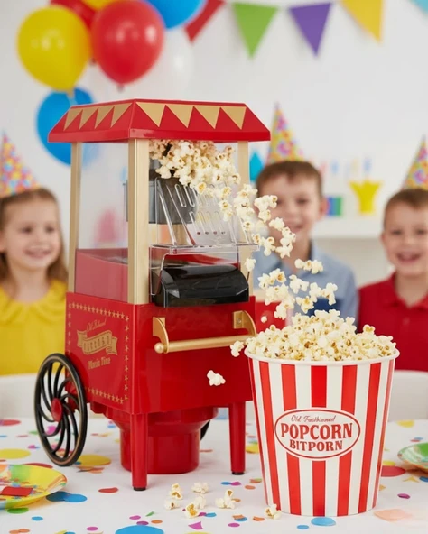 Yağsız Popcorn Makinesi Sıcak Hava İle Hızlı Patlatma ürün görseli 1