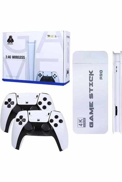 Game Stick 4k Retro Çift Kollu Atari Oyunlari +20000 Oyunlu Konsol Nostalji ürün görseli 1