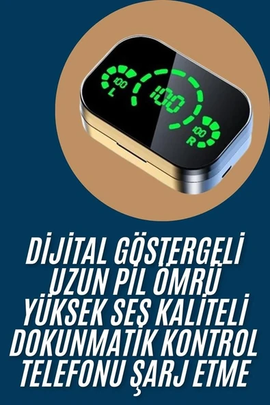2025 Model Bluetooth Kulaklık Telefon Şarj Edebilen Çağrı Cevaplama Dijital Göstergeli ürün görseli 1