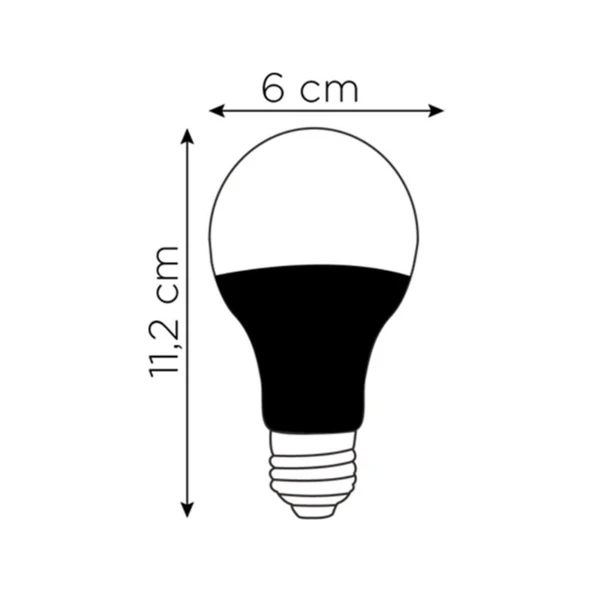Led Lamba 9W E27 720 Lm Beyaz 6500K - Resim 3