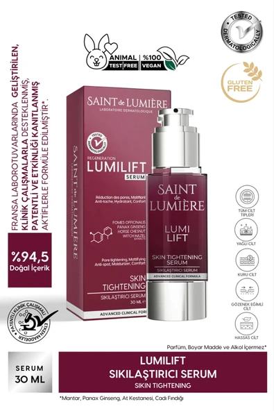 SAINT DE LUMIERE LUMILIFT Gözenek, Siyah Nokta ve Yaşlanma Karşıtı, Dolgunlaştırıcı Serum 30 ml ürün görseli 1
