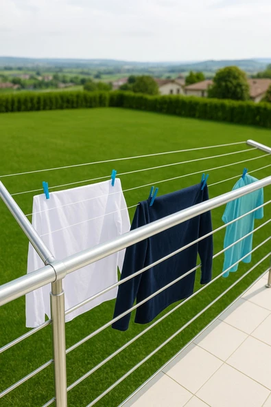 Primeaks Alüminyum Balkon Çamaşır Askısı - Küpeşte Çamaşır Askılığı ürün görseli 1
