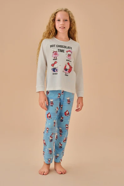 SUWEN Lulusu Çocuk Pijama Takımı - Resim 2