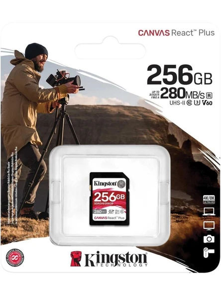 Canvas React Plus V6 256GB SDXC UHS-II SDR2V6/256GB - Resim 3