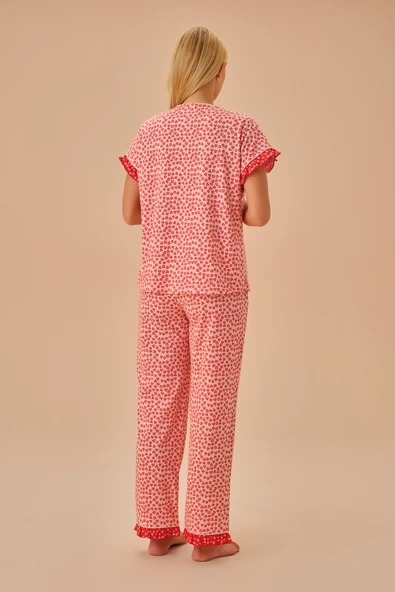 SUWEN Maya Gömlek Yaka Pijama Takımı - Resim 4