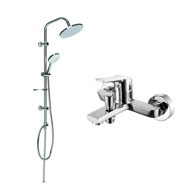 Creavit Luna Banyo Bataryası ve Yağmurlama Tepe Duş Seti ürün görseli 1