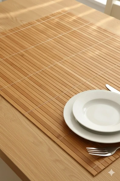 Primeaks Ahşap Amerikan Servis Altlığı 45x69 cm | Doğal Görünümlü, Şık ve Dayanıklı ürün görseli 1
