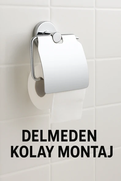 Primeaks Yapışkanlı Tuvalet Kağıtlık – Delmeye Son! Kolay Montaj ürün görseli 1