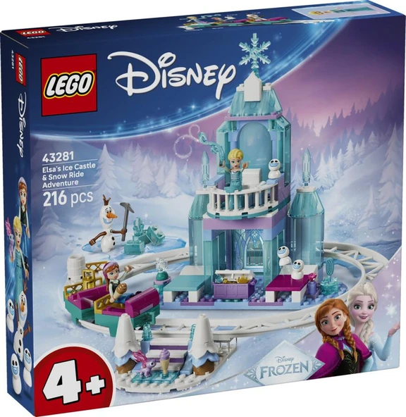 LEGO Disney 43281 Elsa's Ice Castle and Snow Ride Adventure ürün görseli 1