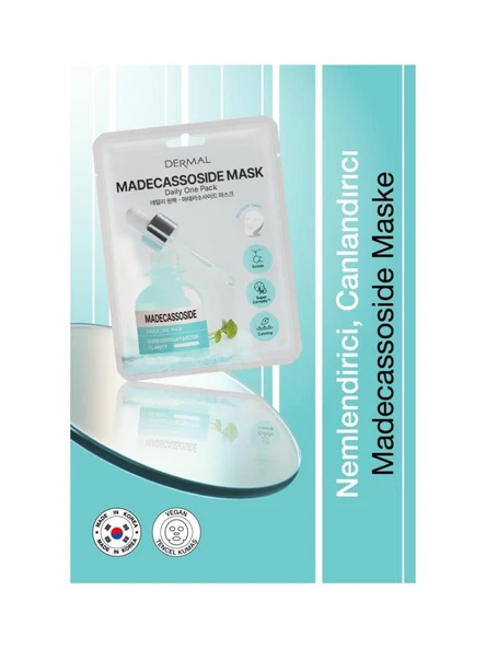 Dermal Kuru ve Yorgun Ciltler Için Nemlendirici ve Canlandırıcı Madecassoside Kore Maskesi 23 gr 2 Adet ürün görseli 1