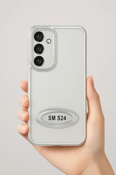 Trendpazarım Samsung Galaxy S24 Uyumlu Şeffaf Arka Siyah Kenarlı Telefon Kılıfı – Darbe Emici Koruma ürün görseli 1