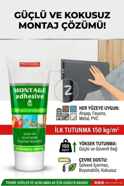 Primeaks Çok Güçlü Akrilik Montaj Yapıştırıcısı – PVC Panel, Süpürgelik, Kartonpiyer ve Ahşap Yapıştırıcı ürün görseli 1
