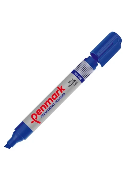 PENMARK PERMANENT MARKOR KESIK UC MAVI HS 406 02 ürün görseli 1