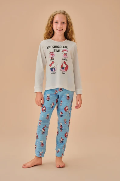 SUWEN Lulusu Çocuk Pijama Takımı ürün görseli 1